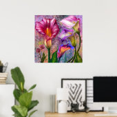 Bunte Calla-Lilien Poster (Heimbüro)