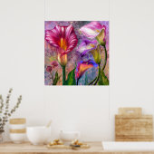 Bunte Calla-Lilien Poster (Küche)