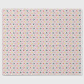 Bunte Candy Polka Dots Geschenkpapier (Flach)