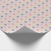 Bunte Candy Polka Dots Geschenkpapier (Ecke)