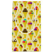 Bunte Cartoon-Eiscreme-Kegel Kleine Geschenktüte (Vorderseite)