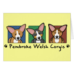 Bunte Cartoonpembroke-WaliserCorgis