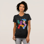 Bunte Cellos T-Shirt (Vorne ganz)