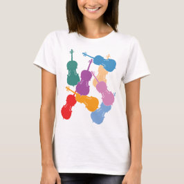 Bunte Cellos T-Shirt