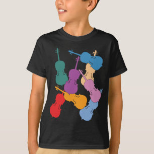 Bunte Cellos T-Shirt