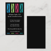 Bunte Chiropraktik-Visitenkarten Visitenkarte (Vorne/Hinten)