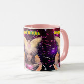 bunte Combo-Tasse, 3D-Tasse für digitales Design, Tasse (VorderseiteRechts)