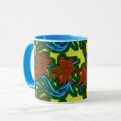 bunte Combo-Tasse, 3D-Tasse für digitales Design, Tasse (Vorderseite Links)