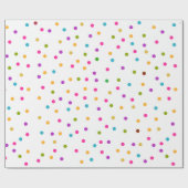 Bunte Confettimuster-Geschenkverpackung Geschenkpapier (Flach)