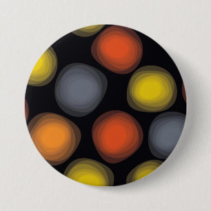 Bunte, coole, moderne, trendige Blumenabstraktion Button