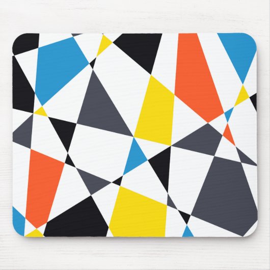 Bunte, coole, trendy, moderne geometrische Formen Mousepad (Vorne)
