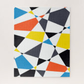 Bunte, coole, trendy, moderne geometrische Formen Puzzle (Vertikal)