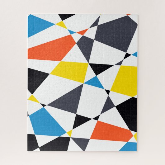 Bunte, coole, trendy, moderne geometrische Formen Puzzle (Vertikal)