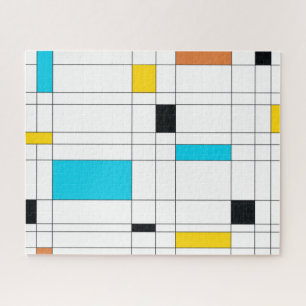 Bunte, coole, trendy, moderne Illustrationskunst Puzzle