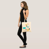 Bunte, coole, trendy, moderne Illustrationskunst Tragetasche (Vorderseite (Model))