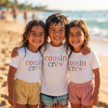Bunte Cousin-Crew passende Familie