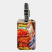 Bunte Cowboystiefel Gepäckanhänger (Vorderseite vertikal)