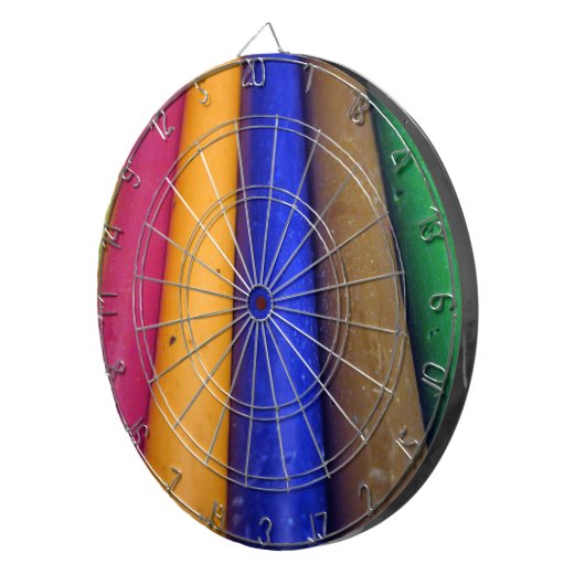 Bunte Crayons Dartscheibe (Vorderseite rechts)