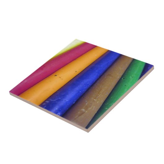 Bunte Crayons Fliese (Seite)