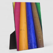 Bunte Crayons Fotoplatte (Seite)