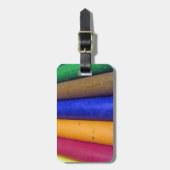 Bunte Crayons Gepäckanhänger (Vorderseite vertikal)