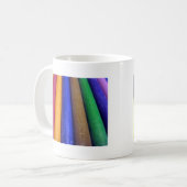 Bunte Crayons Kaffeetasse (Vorderseite Links)