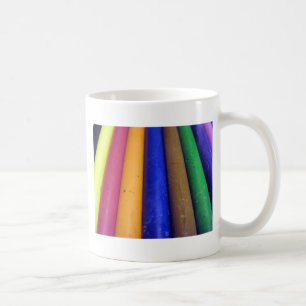 Bunte Crayons Kaffeetasse
