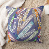 Bunte Crayons Kissen (Decke)