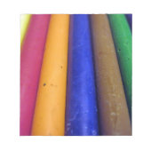 Bunte Crayons Notizblock (Vorderseite)