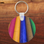 Bunte Crayons Schlüsselanhänger (Vorderseite)