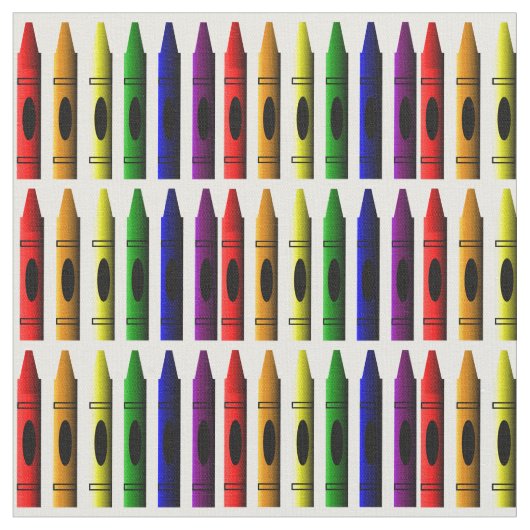 Bunte Crayons Stoff (Nahaufnahme)