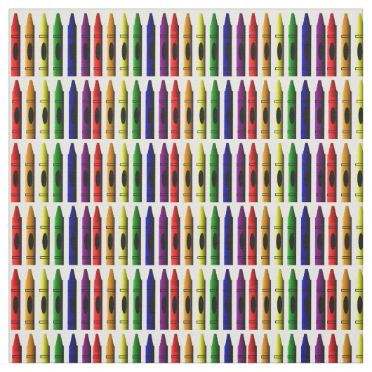 Bunte Crayons Stoff (Muster)