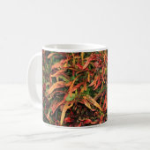 Bunte Croton-Tasse Kaffeetasse (Vorderseite Links)