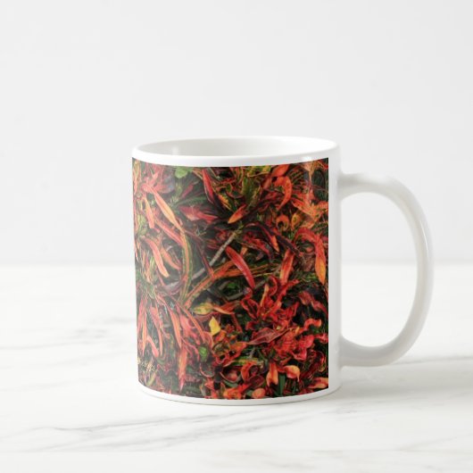 Bunte Croton-Tasse Kaffeetasse (Rechts)