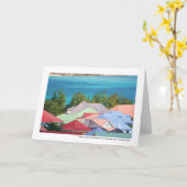 Bunte Dächer von St Martin II Karte (Gelbe Blume)