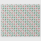 Bunte Dackel-Hunde Geschenkpapier (Flach)