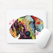 bunte Dackelkunst Mousepad (Mit Mouse)