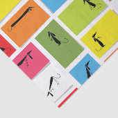 Bunte Dackeln Seidenpapier (Ausschnitt)