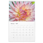 Bunte Dahlie-Blumen Kalender (Feb 2027)