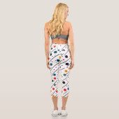 Bunte Damen-Leggings mit Muster – Vibrant Capri Leggings (Rückseite)