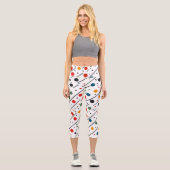 Bunte Damen-Leggings mit Muster – Vibrant Capri Leggings (Vorderseite)