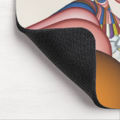 Bunte Darstellung eines DNS-Stranges Mousepad (Ecke)