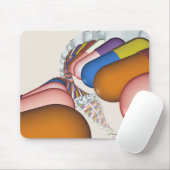 Bunte Darstellung eines DNS-Stranges Mousepad (Mit Mouse)