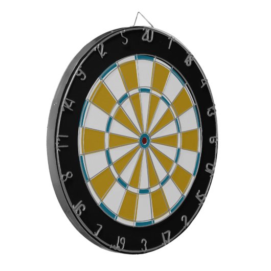 Bunte Dartscheibe in Jacksonville-Farben (Vorderseite Links)
