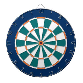Bunte Dartscheibe in Miami-Farben