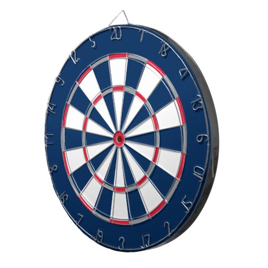 Bunte Dartscheibe in Neu-England Farben (Vorderseite rechts)