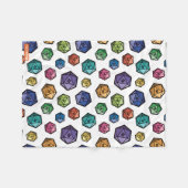 Bunte Decke des Muster-D20 (Vorderseite (Horizontal))