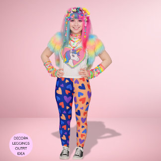 Bunte Decora Harajuku Kawaii Herzen J-Mode Leggings