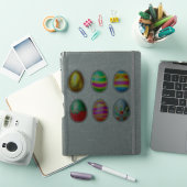 Bunte dekorierte Ostereier Aufkleber (iPad Hülle)