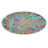 Bunte Denver-Karte Schneidebrett (Ecke)